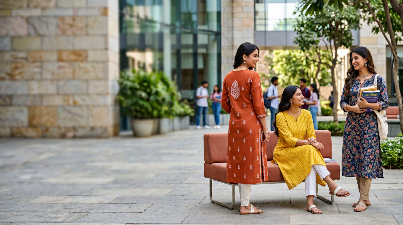 College girls wearing kurtis